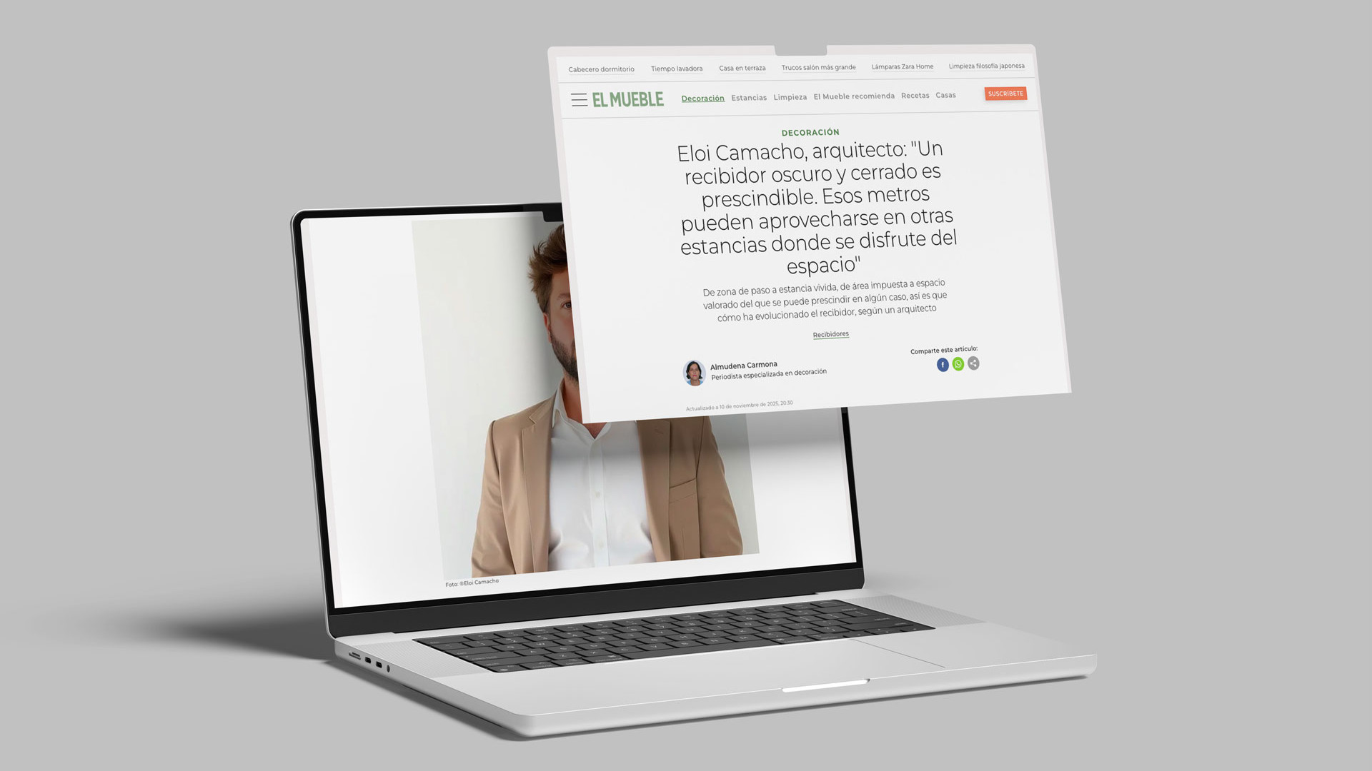 recibidor oscuro y cerrado