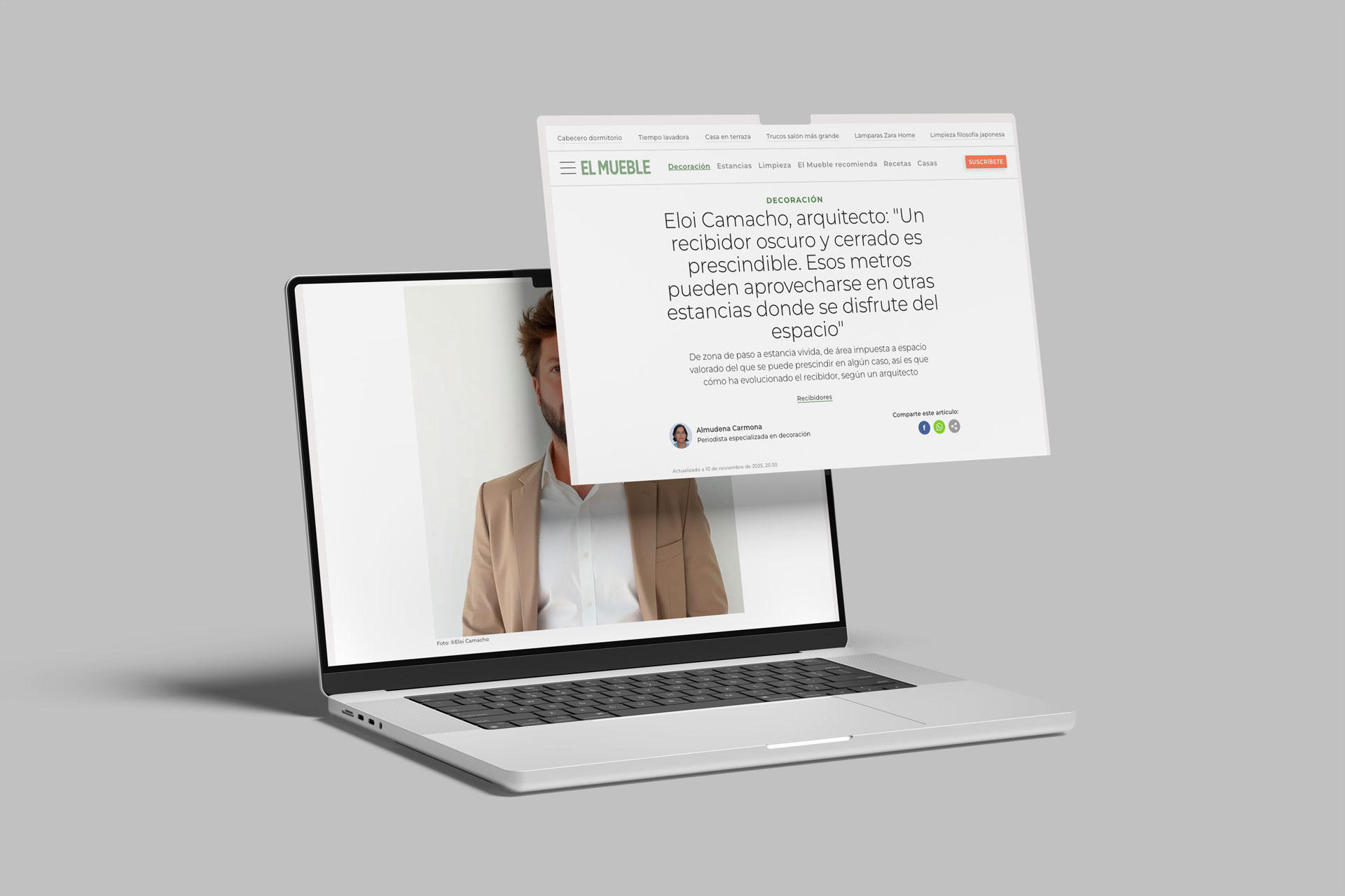 recibidor oscuro y cerrado